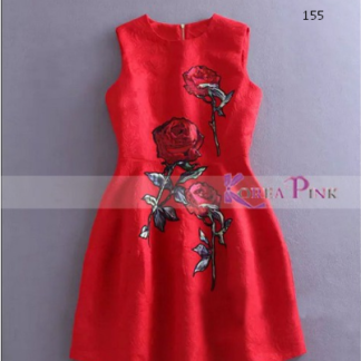 dress mawar anak