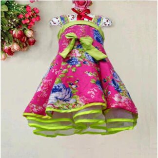 dress pink anak