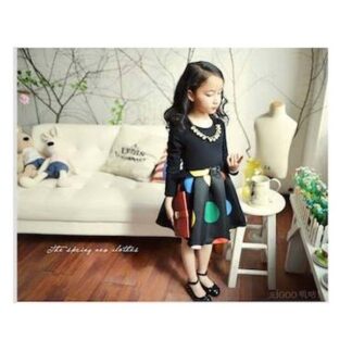 dress anak polkadot