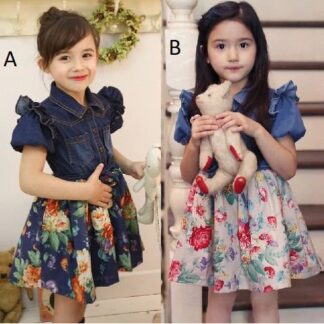 dress denim anak