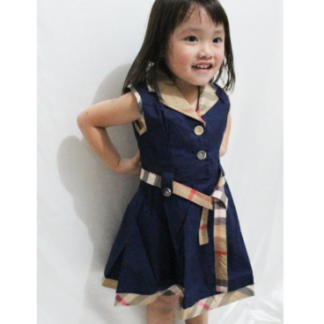 dress burberry anak