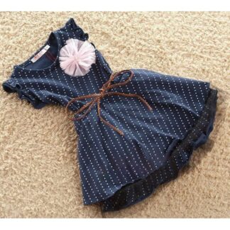 dress pita anak polkadot