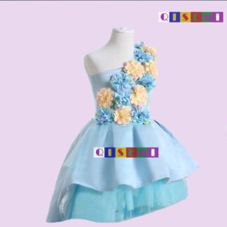 toga dress anak biru