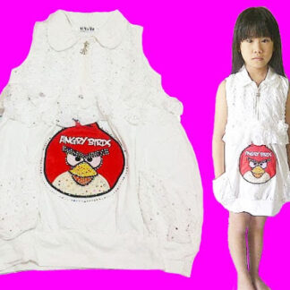 dress kartun anak kecil angry bird